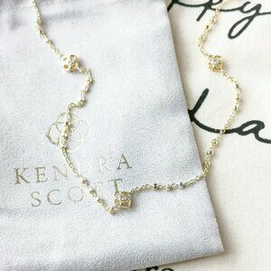 Kendra Scott Long Strand Necklace - Rue - Gold